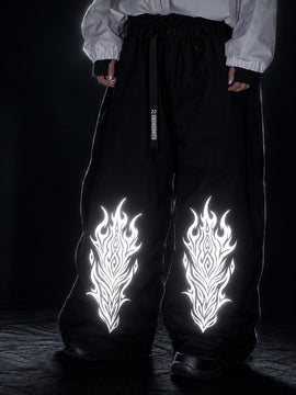 Women's Hyper Beast Reflective Freestyle Baggy Snow Pants