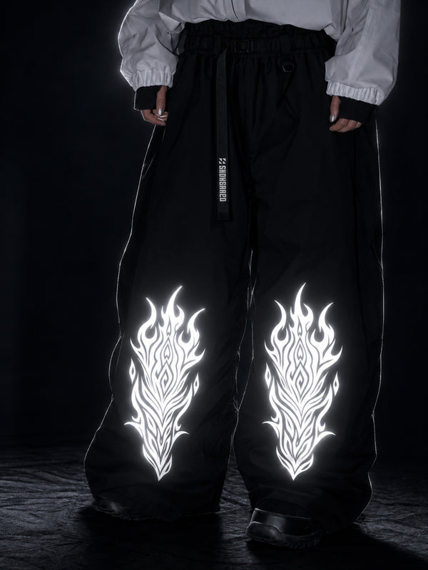 Women's Hyper Beast Reflective Freestyle Baggy Snow Pants