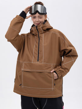 Women's Men's All Season Mountain Vibe Streetstorm Pullover Snowboard Jacket (US Local Fulfillment)