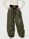 Women's Camden Punk Rivet Street Utility Cargo Snow Pants – Baggy Freestyle Fit