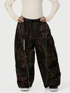 Women's Wild Motion Reflective Cargo Pockets Extra Baggy Snow Pants