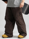 Men's Gsou Snow Luminous Edge Reflective Cargo Baggy Snow Pants
