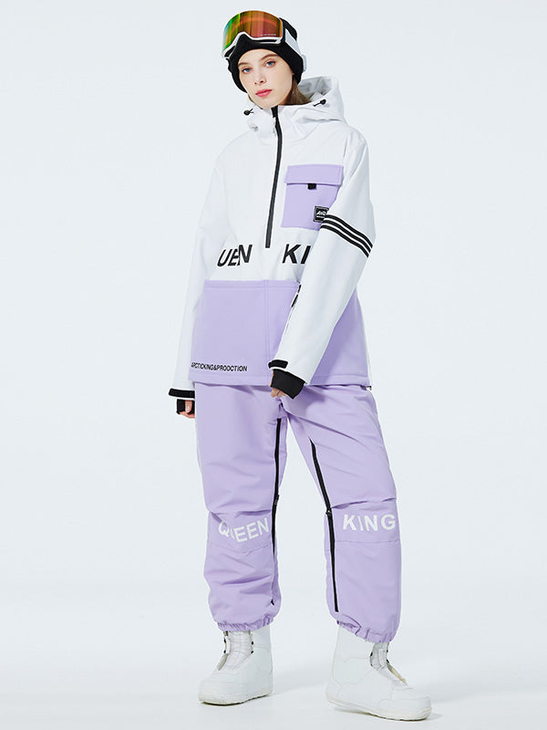 Women's Mountain Peak SnowGuard Half-zip Anorak Snowsuits | Snowverb