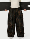 Women's Wild Motion Reflective Cargo Pockets Extra Baggy Snow Pants