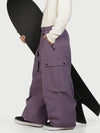 Men's Wild Motion Reflective Cargo Pockets Extra Baggy Snow Pants