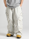 Men's Gsou Snow Luminous Edge Reflective Cargo Baggy Snow Pants