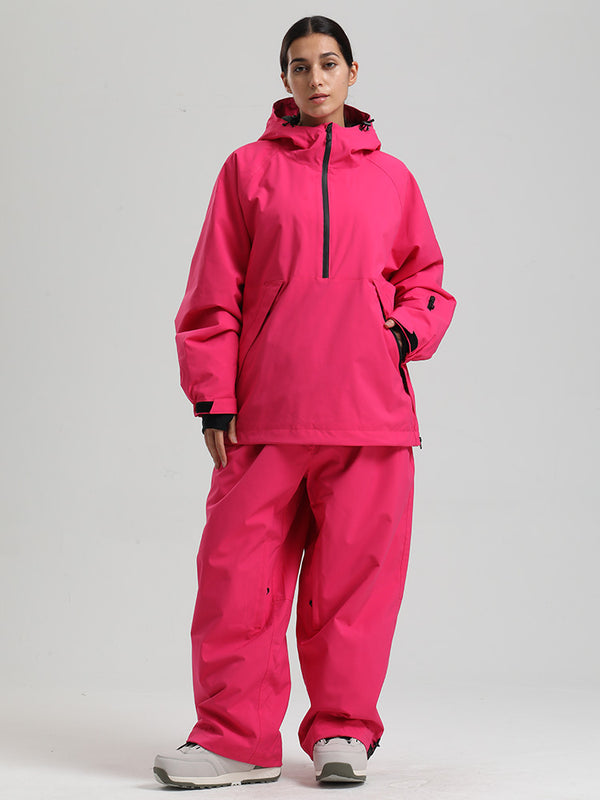 Women's Gsou Snow Durable Urban Vibe Pullover Anorak Snowboard Suits