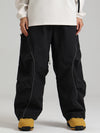 Women's Gsou Snow Luminous Edge Reflective Cargo Baggy Snow Pants