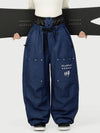 Women's Camden Punk Rivet Street Utility Cargo Snow Pants – Baggy Freestyle Fit