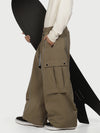 Men's Wild Motion Reflective Cargo Pockets Extra Baggy Snow Pants