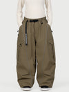 Women's Wild Motion Reflective Cargo Pockets Extra Baggy Snow Pants