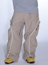 Women's Gsou Snow Luminous Edge Reflective Cargo Baggy Snow Pants