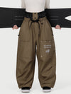 Women's Camden Punk Rivet Street Utility Cargo Snow Pants – Baggy Freestyle Fit