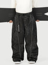 Men's Wild Motion Reflective Cargo Pockets Extra Baggy Snow Pants