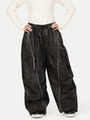 Women's Wild Motion Reflective Cargo Pockets Extra Baggy Snow Pants