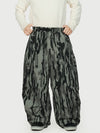 Men's Wild Motion Reflective Cargo Pockets Extra Baggy Snow Pants