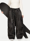 Women's Wild Motion Reflective Cargo Pockets Extra Baggy Snow Pants