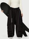Women's Wild Motion Reflective Cargo Pockets Extra Baggy Snow Pants