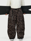 Men's Wild Motion Reflective Cargo Pockets Extra Baggy Snow Pants