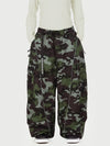 Women's Wild Motion Reflective Cargo Pockets Extra Baggy Snow Pants