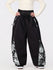Women's Hyper Flux Color Graffiti Panel Reflective Line Jogger Baggy Snow Pants