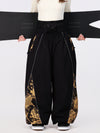 Women's Hyper Flux Color Graffiti Panel Reflective Line Jogger Baggy Snow Pants