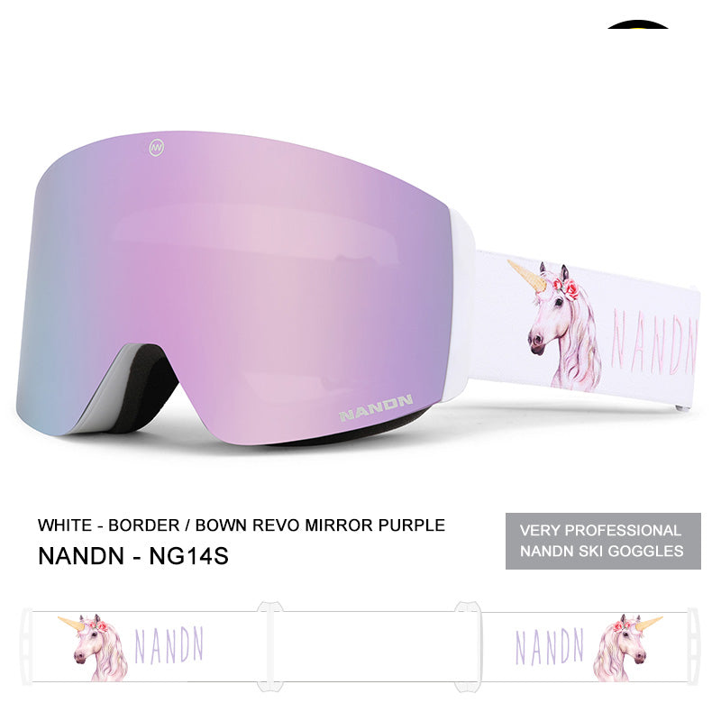 dope goggles Nandn Unisex Animal Friendly Iconic Snow Goggles