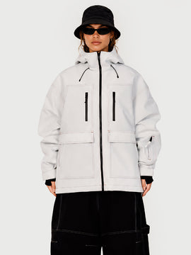 Women's UrbanCraft Street Utility Freestyle Snow Jacket – Reflective Hood & Workwear Design