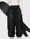 Women's Wild Motion Reflective Colorblock Extra Baggy Snow Pants