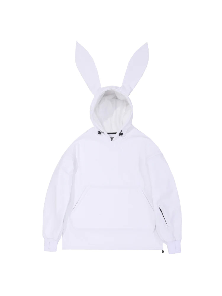 Doorek Unisex Cute Bunny Rabbit Snow Hoodie Long Ears Decoration