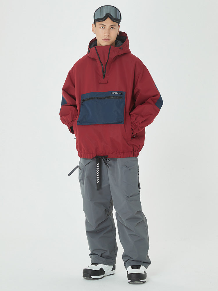 Men's Winter Bomber Snow Suit Prime Baggy Snowboard Jacket Pants