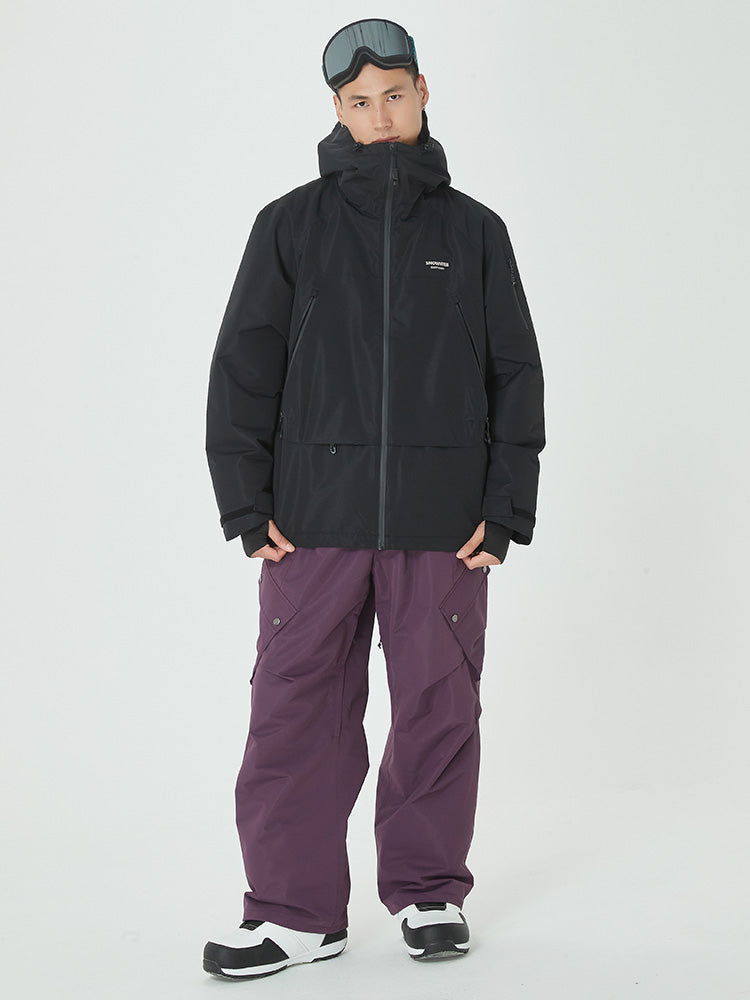 Men's Mountain Breaker Anorak Jacket with Swag Cargo Snowboard