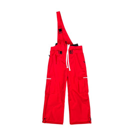 Women's North White Snowrush 3L Bibs Overall with One-shoulder Strap