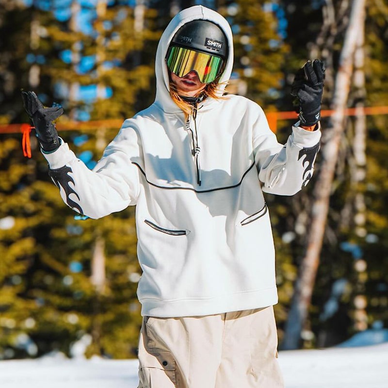 firefly snowboard helmet Men's Snowall Unisex Firefly Furious Water Resistant Hoodie