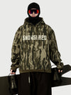 Men's Snow Addict Reflective Graphic Baggy Freestyle Pullover Snow Hoodie