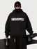 Men's Snow Addict Reflective Graphic Baggy Freestyle Pullover Snow Hoodie