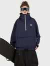 Anorque Snow Park Rider de Mulher Freestyle Softshell Meio-Fecho com Capuz e Bolso Canguru