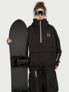 Anorque Snow Park Rider de Mulher Freestyle Softshell Meio-Fecho com Capuz e Bolso Canguru