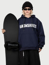 Women's Snow Addict Reflective Graphic Baggy Freestyle Pullover Snow Hoodie
