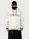 Men's Snow Addict Reflective Graphic Baggy Freestyle Pullover Snow Hoodie