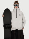 Anorque Snow Park Rider de Mulher Freestyle Softshell Meio-Fecho com Capuz e Bolso Canguru