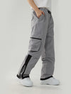 Women's Air Pose Elastic Waist Spliced Cargo Snow Pants