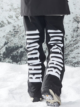 Men's RandomPow Winter Powder Reflective Stripe Snow Pants