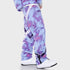 Womens PINGUP Hip Hop Snowboard Pants Stylish Purple Ribbons Pants