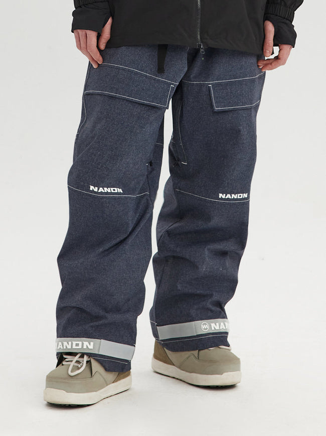 NANDN ReflectRide Loose Fit Snow Pants - Over-sized Snow Pants