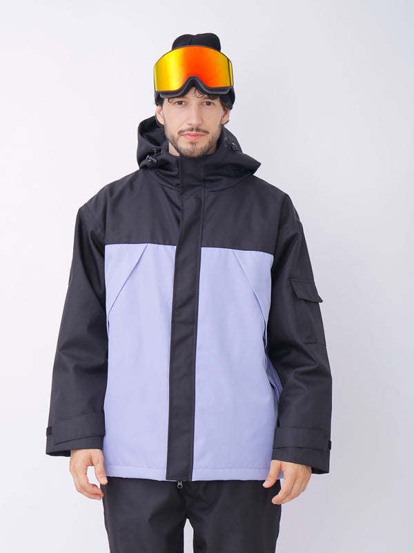 Men's Snowverb Alpine Ranger Colorblock Reflective Snowboard Jacket ...