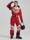 Women's Gsou Snow Padded V Stripe Ski Suit