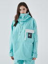 Women's Air Pose Fleeced Hood Insulated Anorak Snow Jacket