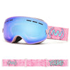 Kid's Nandn Unisex Winter Creative Colorful Strap Snow Goggles Package