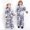 Kids Unisex Waterproof Colorful Winter Outdoor Ski Suit One Piece Snowsuits For Boy & Girl